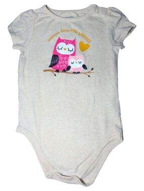 🍁2/$7🍁GARANIMALS Cream Owl Onesie